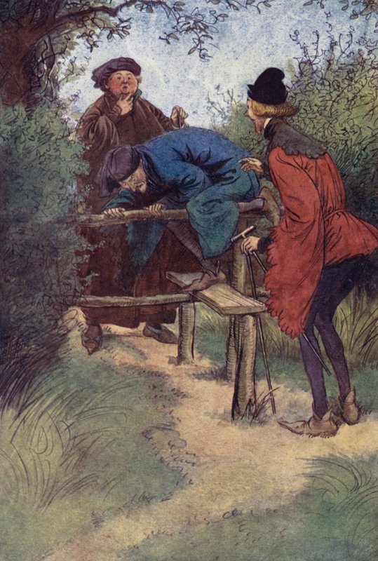 Illustration til The Merry Wives of Windsor af Hugh Thomson