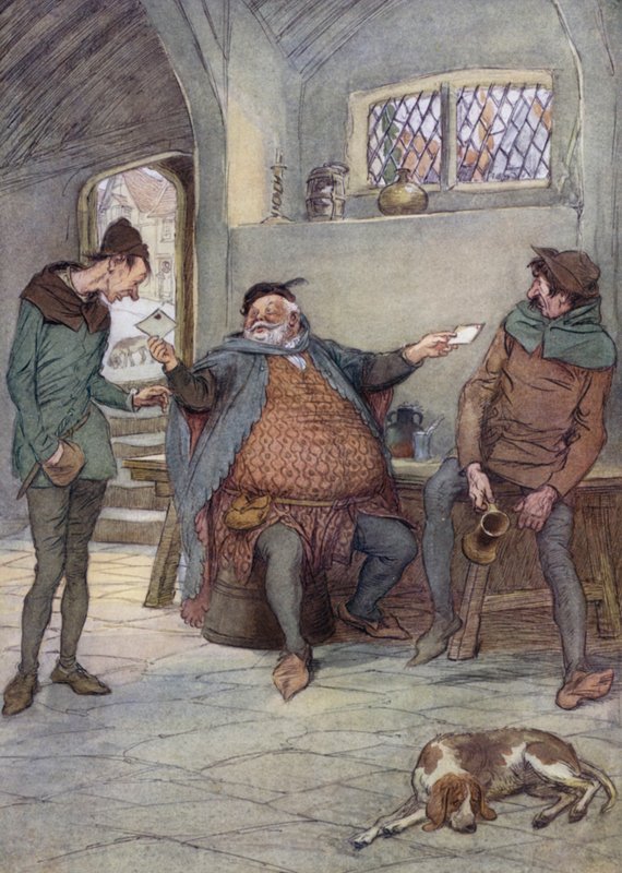 Illustration til The Merry Wives of Windsor af Hugh Thomson