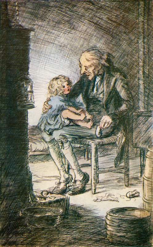 Inviterer Silas med meget Klukken af Hugh Thomson