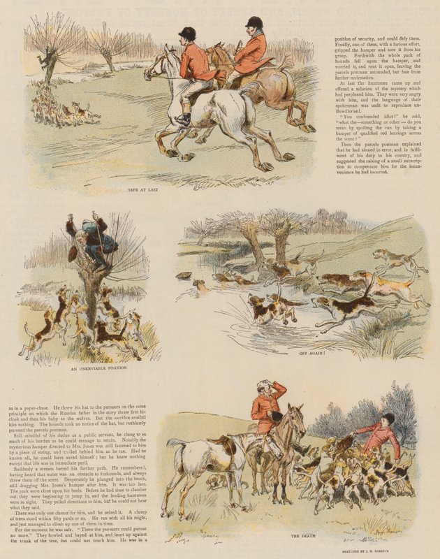Red Herrings med Pakkepost (chromolitho) af Hugh Thomson