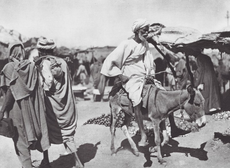 Afrika: Frugtmarked i Omdurman (s/h-foto) af Hugo Adolf Bernatzik