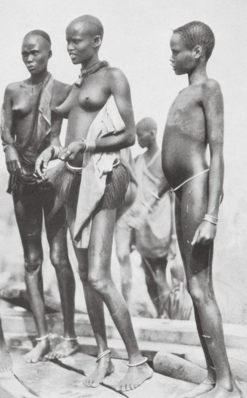 Sudansk negerpige (s/h-foto) af Hugo Adolf Bernatzik