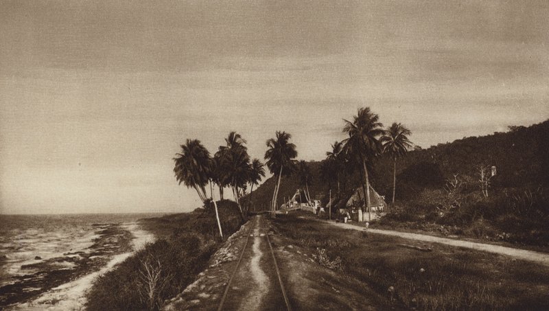 Mexico: Campeche, Calle por Lerma (s/h-foto) af Hugo Brehme