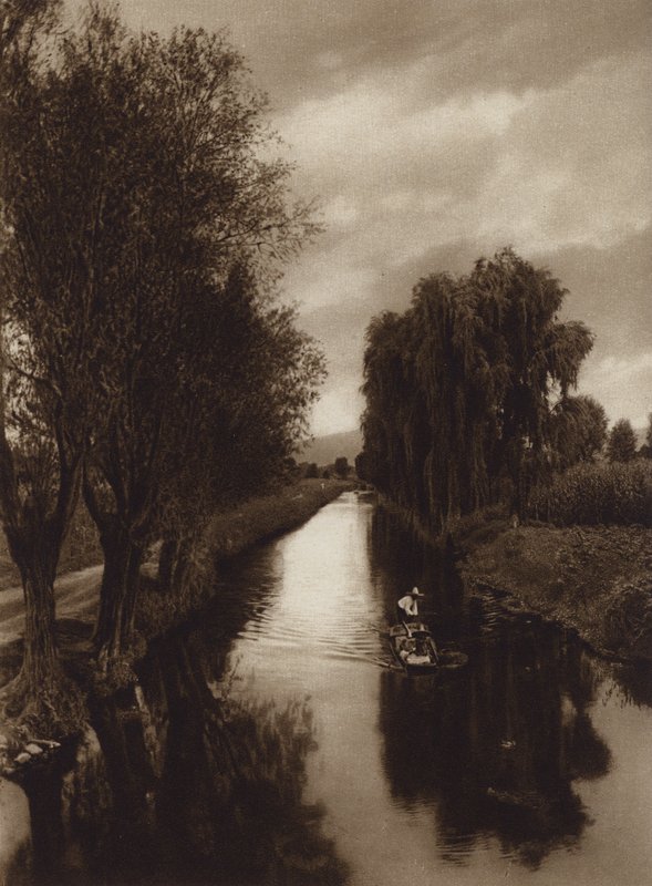 Mexico: Canal Viga (s/h-foto) af Hugo Brehme