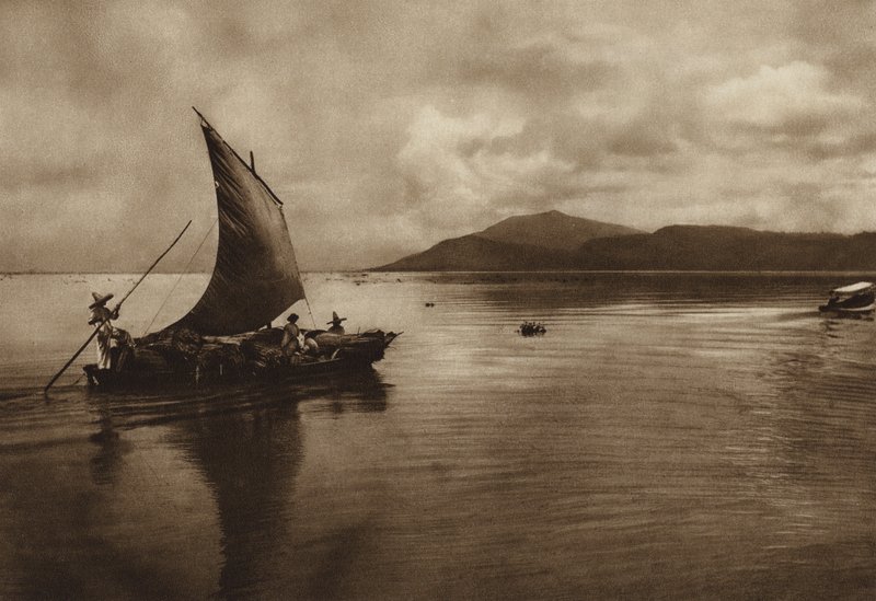 Mexico: Chapala-søen (s/h-foto) af Hugo Brehme