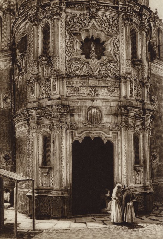 Mexico: Guadalupe Hidalgo, Capilla del pozo (s/h-foto) af Hugo Brehme