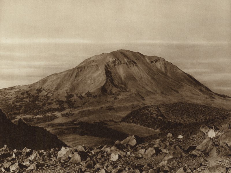 Mexico: "Sierra Negra" set fra Pico de Orizaba, staten Puebla (s/h-foto) af Hugo Brehme