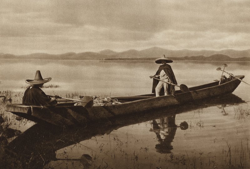 Mexico: Laguna de Patzcuaro (s/h-foto) af Hugo Brehme