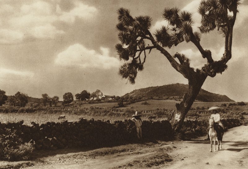 Mexico: Patzcuaro, El Calvario, Michoacan State (s/h-foto) af Hugo Brehme