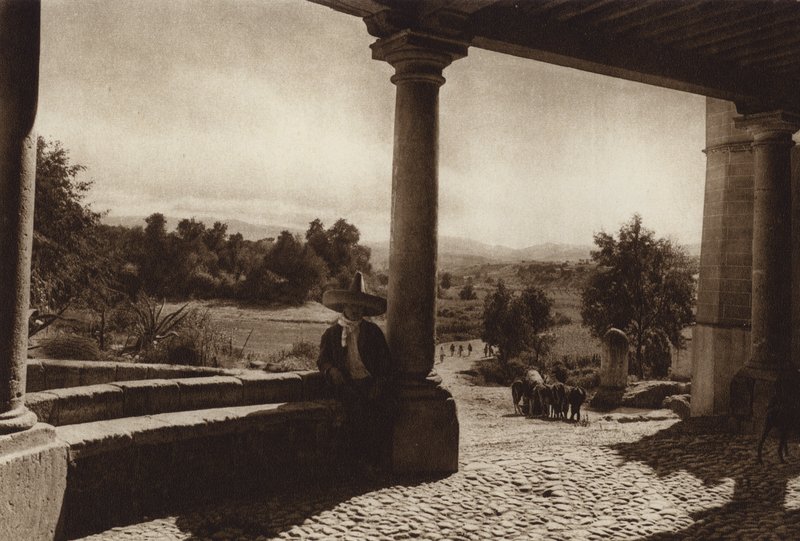 Mexico: San Esteban, udkanten af hovedstaden Mejico (s/h-foto) af Hugo Brehme