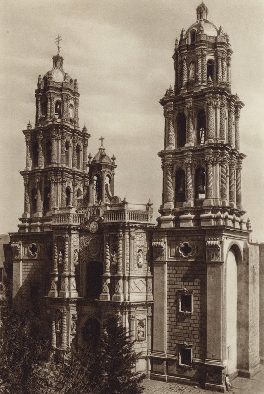 Mexico: San Luis de Potosi, La Catedral (s/h-foto) af Hugo Brehme