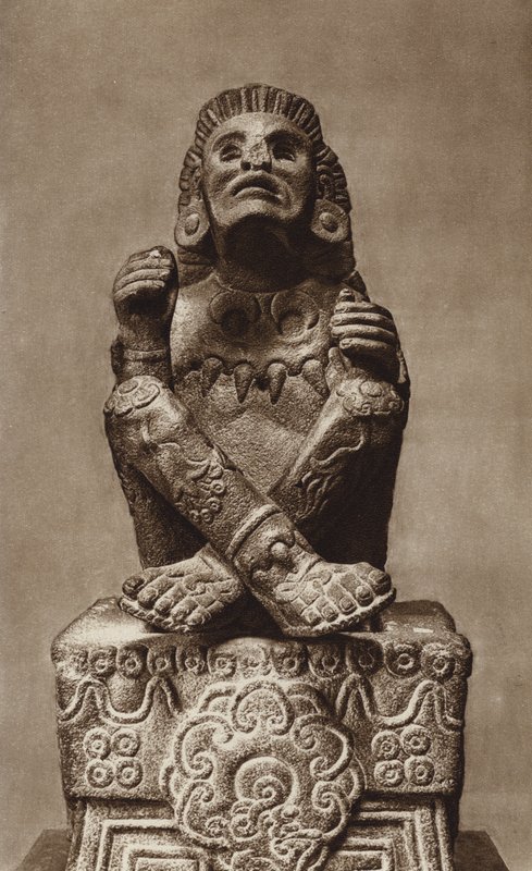 Mexico: Xochipilli med maske, Nationalmuseet (s/h-foto) af Hugo Brehme