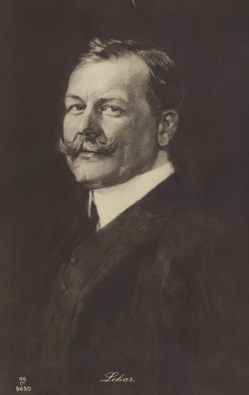 Portræt af Franz Lehar af Hungarian School