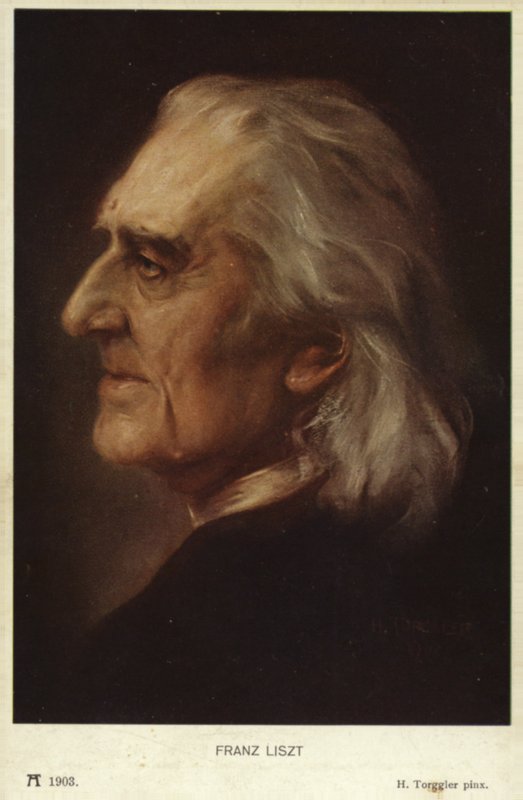 Portræt af Franz Liszt af Hungarian School