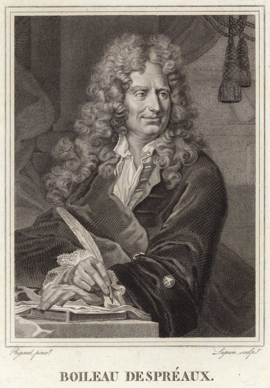 Portræt af Nicolas Boileau-Despreaux af Hyacinthe Francois Rigaud