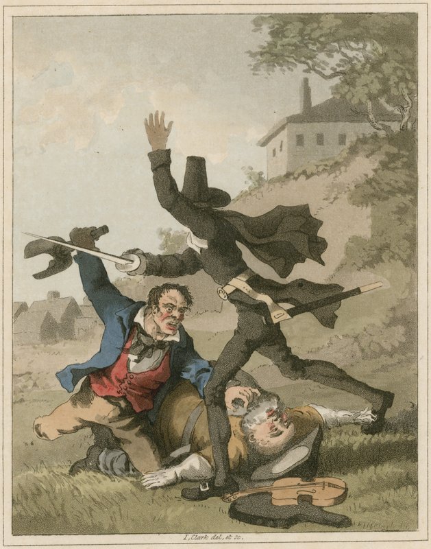 Illustration fra Hudibras af Samuel Butler af I Clark