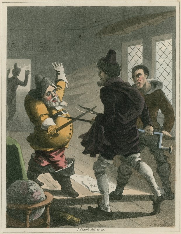 Illustration fra Hudibras af Samuel Butler af I Clark
