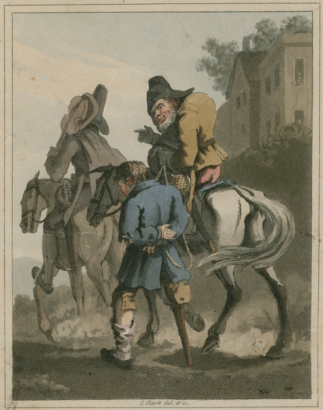 Illustration fra Hudibras af Samuel Butler af I Clark