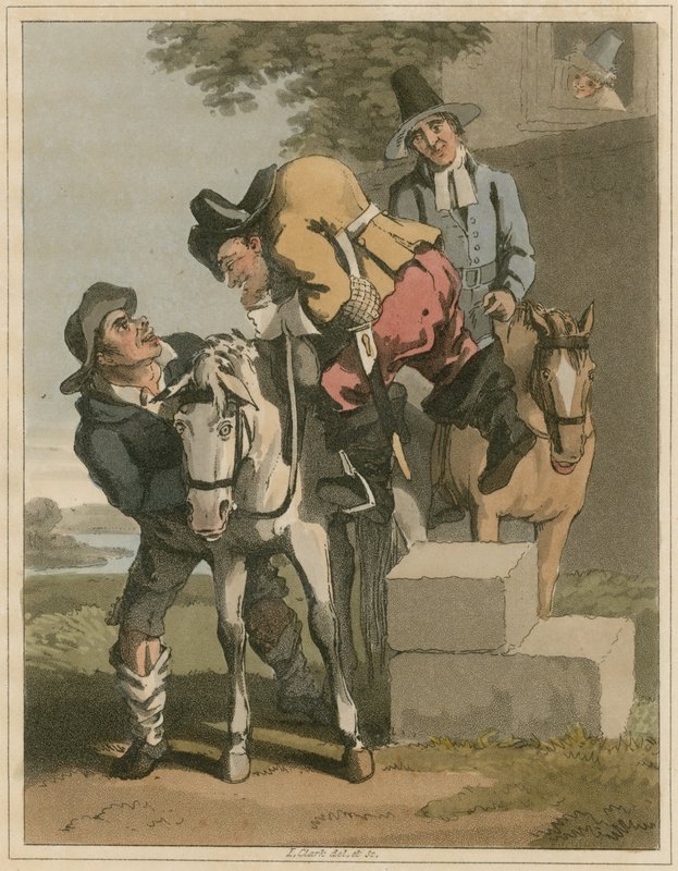 Illustration fra Hudibras af Samuel Butler af I Clark