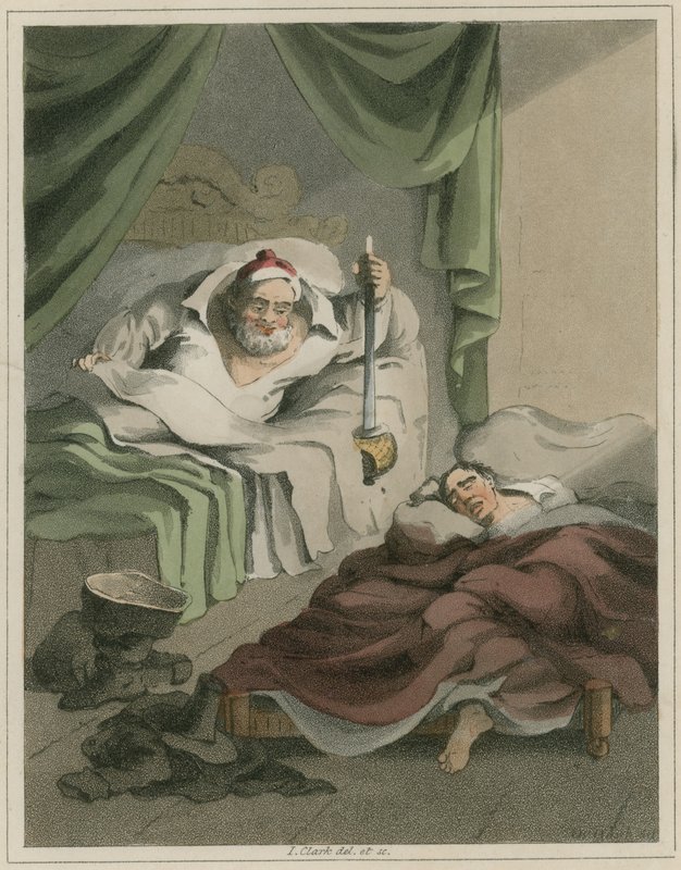 Illustration fra Hudibras af Samuel Butler af I Clark