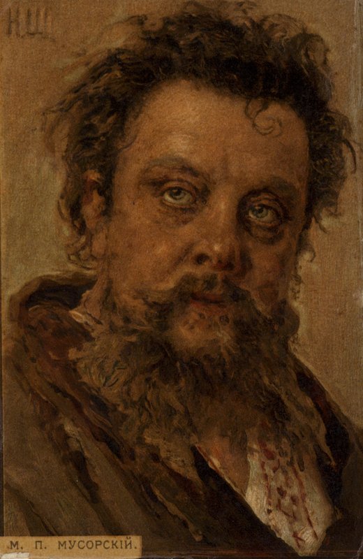 Modest Mussorgsky, russisk komponist af Ilya Efimovich Repin