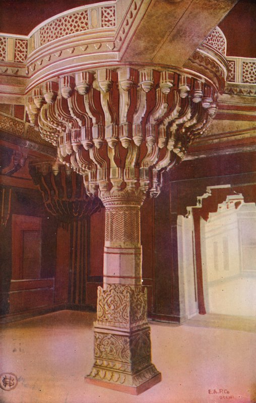 Agra: Chausath Khamba, Fatehpur Sikri, Agra (farvefoto) af Indian photographer