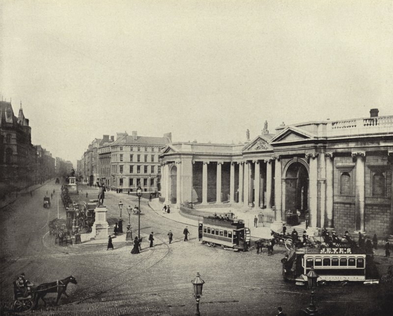 Bank of Ireland, tidligere Parliament House, Dublin (s/h-billede) af Irish Photographer