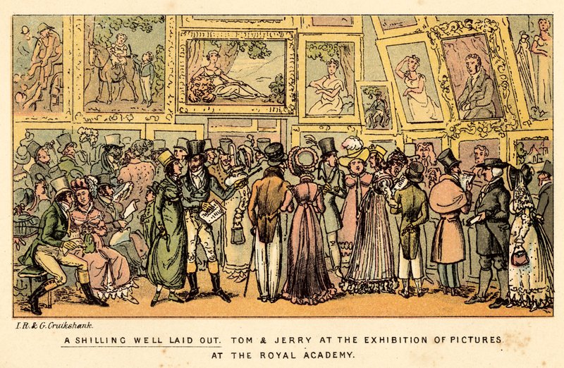En skilling veloplagt af Isaac, Robert and George Cruikshank