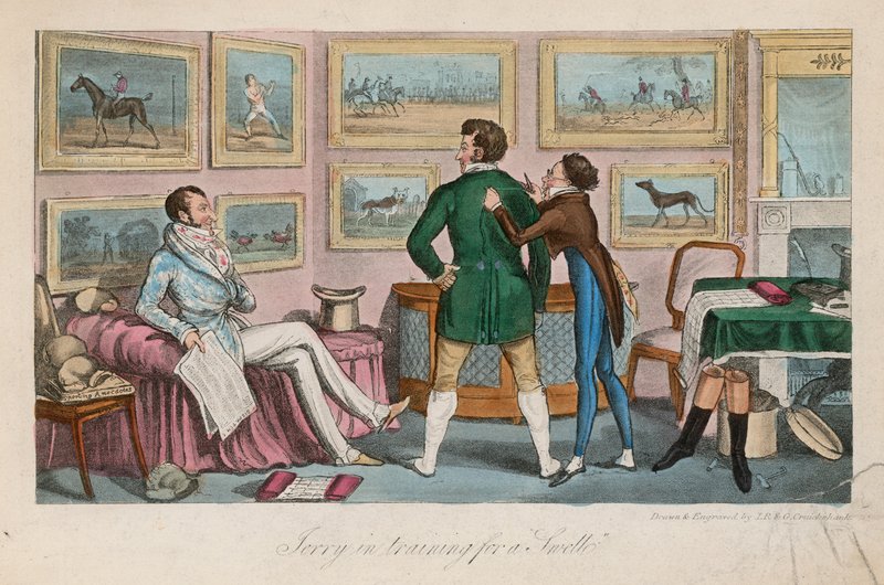 Jerry under træning til en bølgegang af Isaac, Robert and George Cruikshank