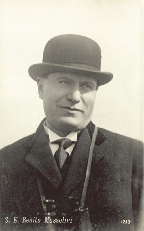 Benito Mussolini af Italian Photographer
