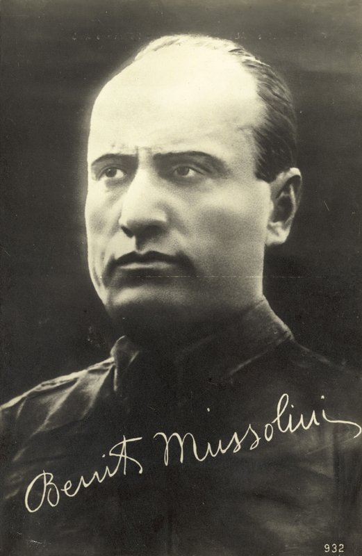 Benito Mussolini af Italian Photographer