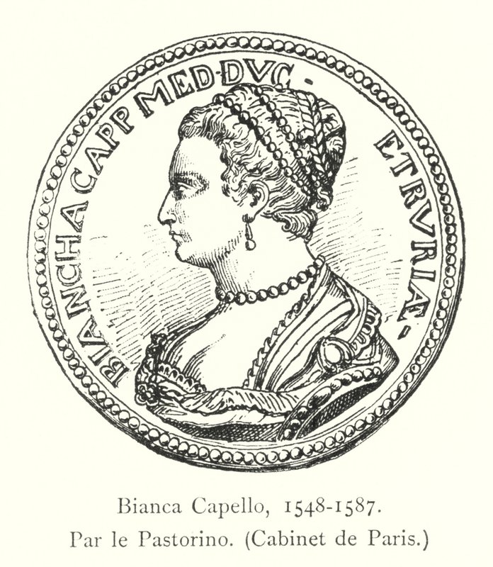 Bianca Capello, 1548-1587, af pastorinoen, kabinettet i Paris af Italian School