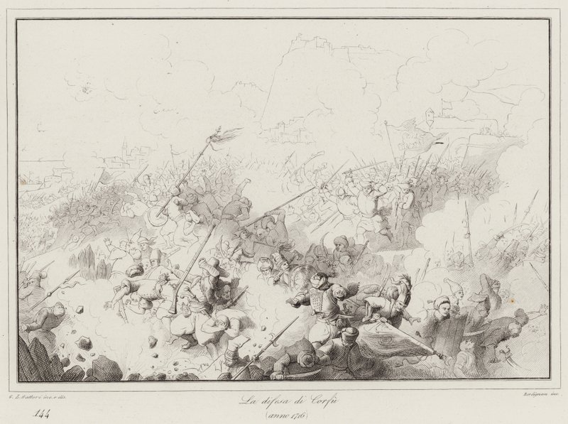 Forsvaret af Korfu, 1716 af Italian School