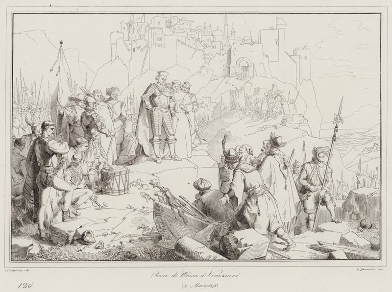 Overgivelse af Clissa til venetianerne, 1648 af Italian School
