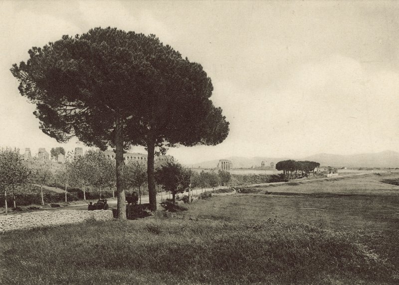 Akvædukt af Claudius på den nye Appian Way af Italian Photographer