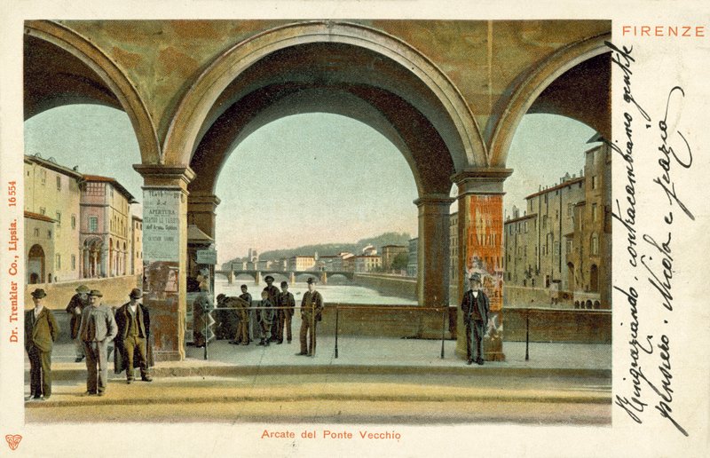 Arcade of Ponte Vecchio, Firenze af Italian Photographer