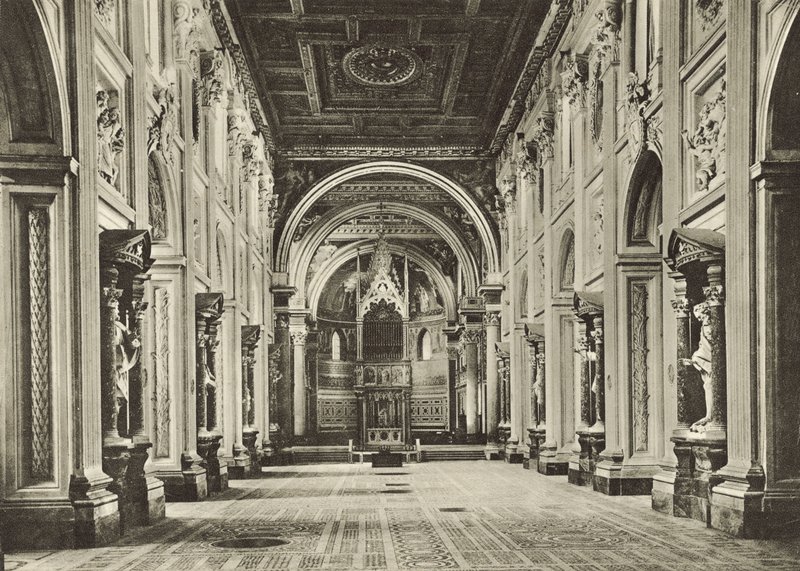 Basilica of S John Lateranus, inde af Italian Photographer