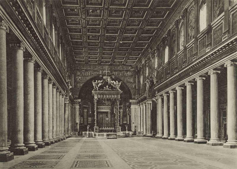 Basilikaen S Maria Maggiore, indeni af Italian Photographer