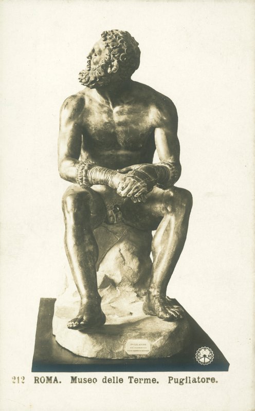 Bokser i hvile, Palazzo Massimo alle Terme, Rom (s/h-foto) af Italian Photographer