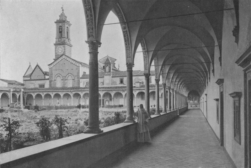 Firenze, Omgivelser, Certosa, Det store Kloster (s/h foto) af Italian Photographer