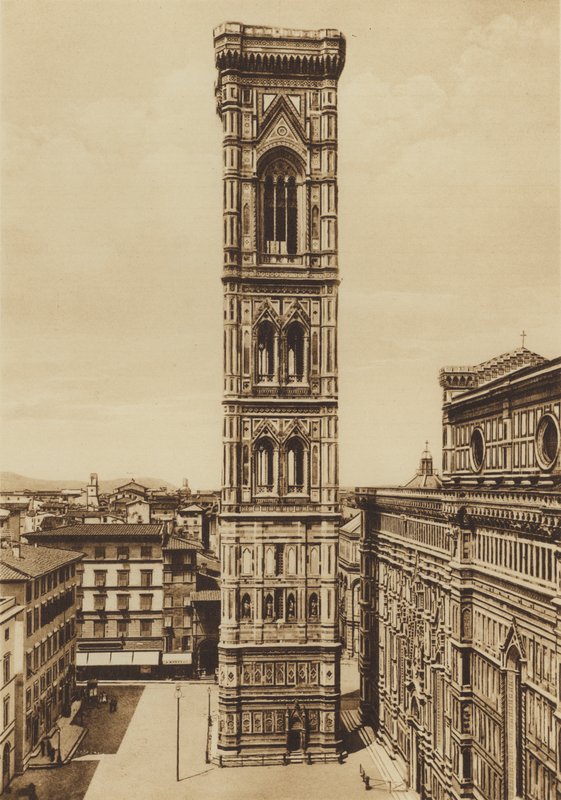 Firenze / Firenze: Cathedral, The Campanile, Giotto (s/h foto) af Italian Photographer
