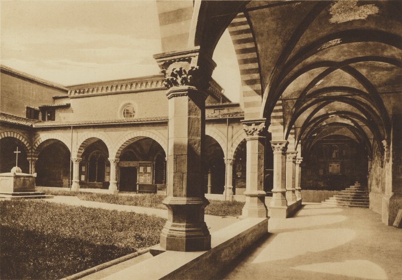 Firenze / Firenze: Church of S Maria Novella, The Green Cloister, Fra Giovanni da Carpi (s/h foto) af Italian Photographer