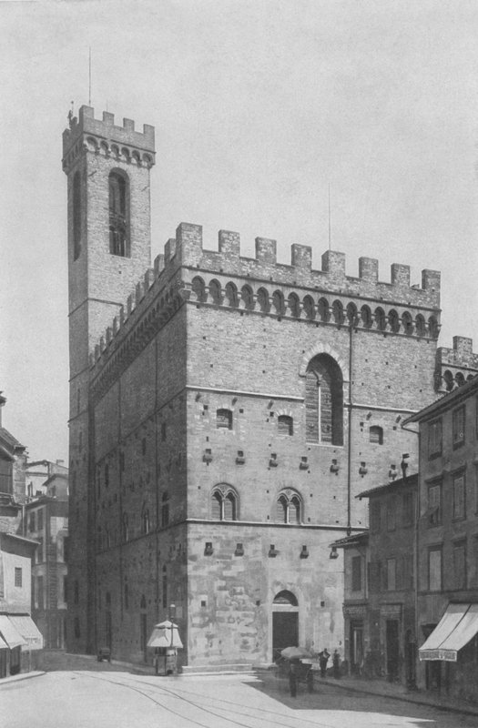 Firenze, Palazzo del Podesta, Nationalmuseet (s/h-billede) af Italian Photographer