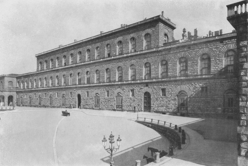 Firenze, R Palazzo Pitti (s/h-billede) af Italian Photographer