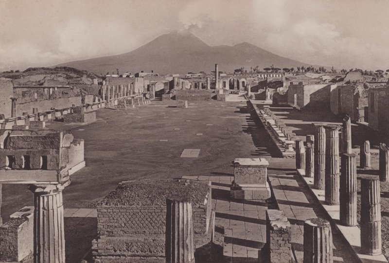 Foro Civile, The Forum (s/h-billede) af Italian Photographer