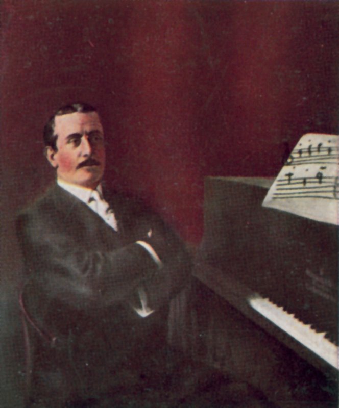 Giacomo Puccini, italiensk komponist (foto i farver) af Italian Photographer