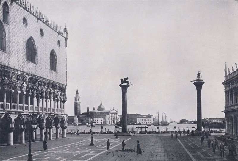 Italien: Venedig, Piazzetta (s/h foto) af Italian Photographer