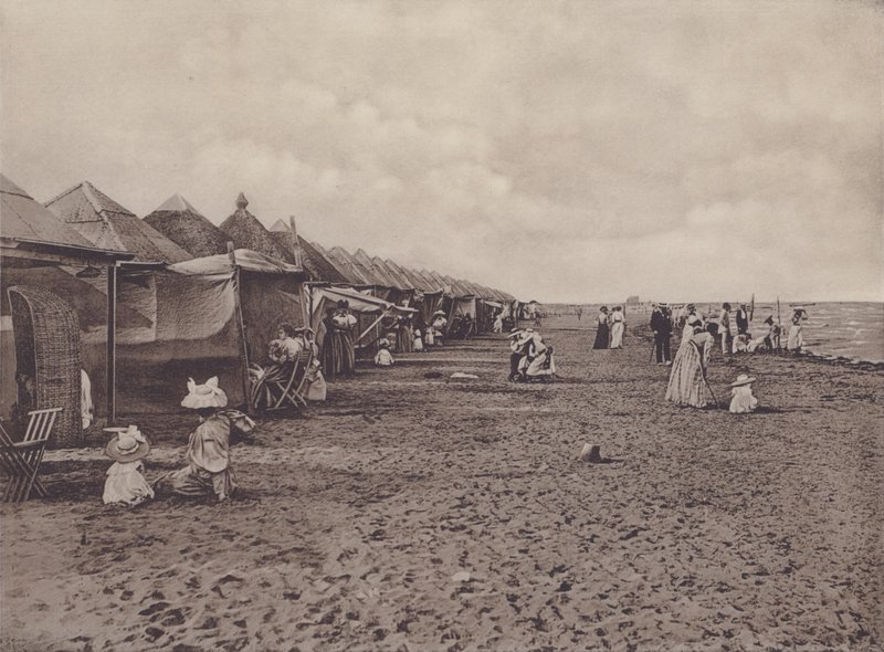 Lido, Strand (s/h-billede) af Italian Photographer