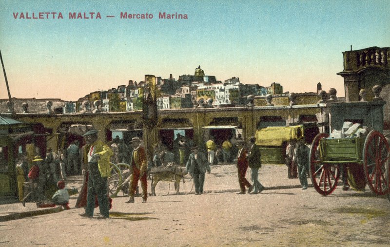 Marina marked, Valletta (farvefoto) af Italian Photographer