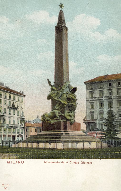 Milano, Italien, Monument for de fem dage af Italian Photographer